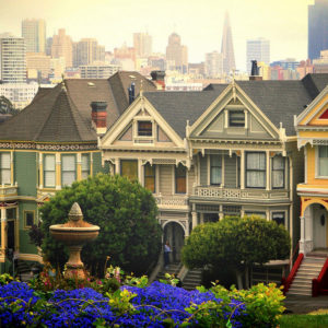 San Francisco - Painted Ladies Closer