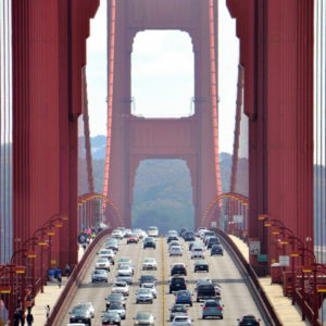 Golden Gate Bridge (with traffic)