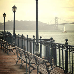 Pier 7, San Francisco (with sailboat)