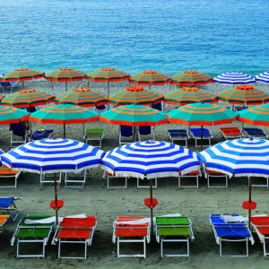 Cinque Terre, Italy - Monterosso Umbrellas