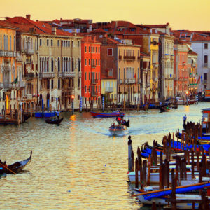 Venice, Italy - Great Canal at Sunset