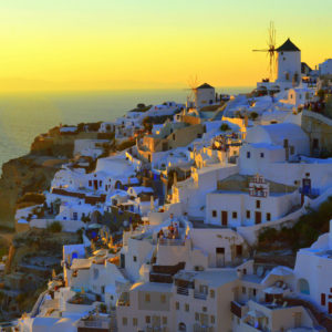 Santorini - Oia Greece Windmill