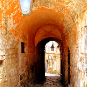 Dubrovnik Croatia Alleyway Orange