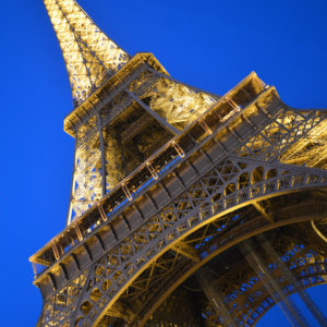 Eiffel Tower Paris France Evening