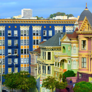Colorful Houses Alamo Square