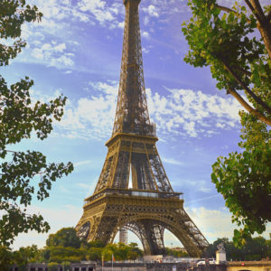 Eiffel Tower by Seine River